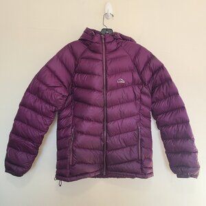 L.L. Bean Women's Ultralight 850 Down Hooded Jacket Puffer size M